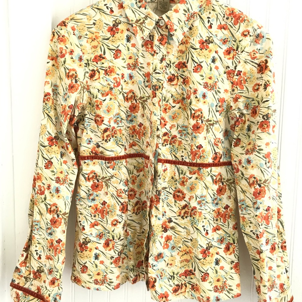 Peck & Peck “Weekend” button up blouse
